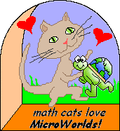 math cats love MicroWorlds